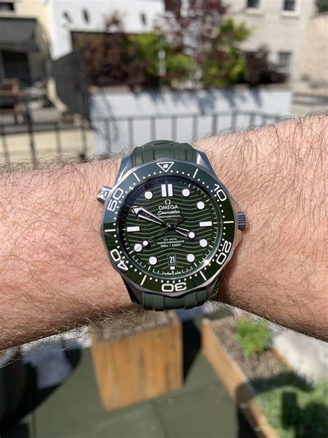 omega seamaster 300 m green|omega seamaster diver 300m 2019.